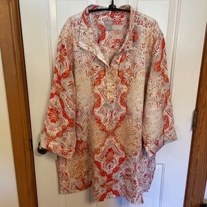 Chico’s Linen Top - Tunic  Size XL/16